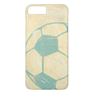 Pastelblauwe voetbal van Chariklia Zarris iPhone 8 Plus / 7 Plus Hoesje