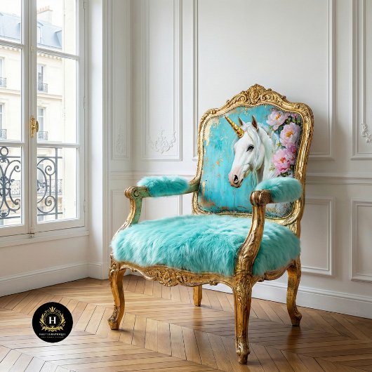 Pastelbloem Eenhoorn Decoupage Tissuepapier