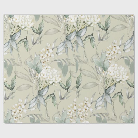 Pastelbloemen naadloos cadeaupapier (Vlak)