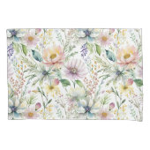  pastelbloemmotief kussensloop (Voorkant)