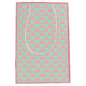 Pastelblok schedels in roze en munt medium cadeauzakje (Voorkant)