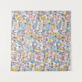 pastelborstvrouw wandkleed (Voorkant (horizontaal))