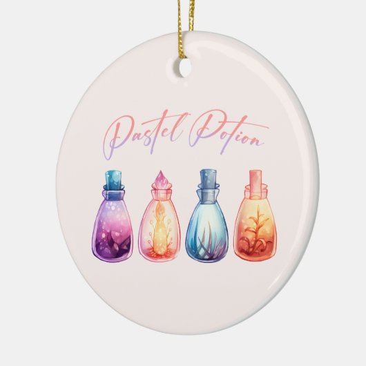 pasteldrank keramisch ornament (Links)