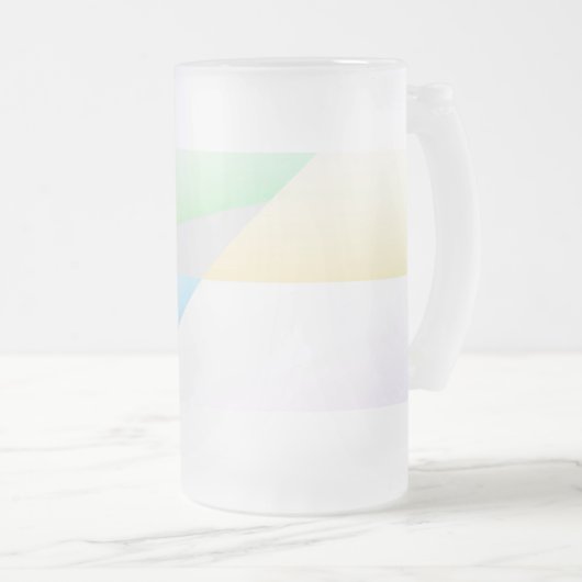Pasteldriehoeken Mok van geblazen glas (Voorkant rechts)