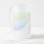 Pasteldriehoeken Mok van geblazen glas (Voorkant links)