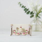 Pastelero de boda visitekaartje (Staand voorkant)