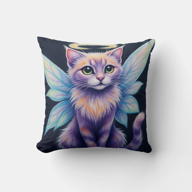 PastelFairyCat Kussen (Voorkant)