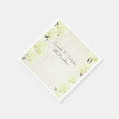  pastelgeel florcountry bruiloft servetten (Hoek)