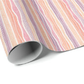 Pastelgestreepte patroon inpakpapier Roll (Rol Hoek)