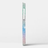 Pastelgradiënt Glitter Sparkle Monogram Naam Case-Mate iPhone Case (Achterkant / Links)