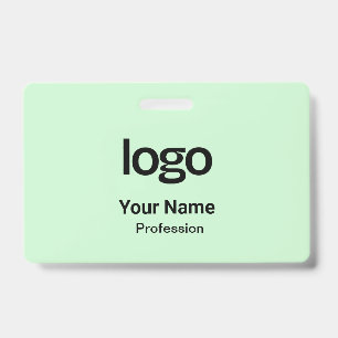 Pastelgroene naamkaartjes badges