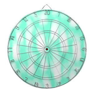 Pastelgroene witte waterverf strepen abstract patr dartbord