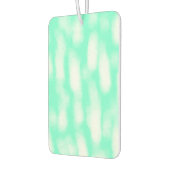 Pastelgroene witte waterverf strepen abstracte pat luchtverfrisser (Links)