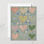 Pastelharttapijt Briefkaart (Voorkant / Achterkant)