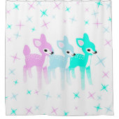  pastelherten Schattige kerst kitschy Douchegordijn (Voorkant)