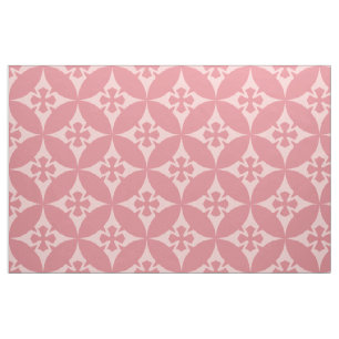 Pastelhoeken van roze retrogeometrische patronen stof