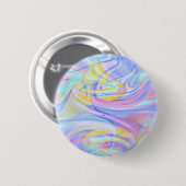 pastelhologram ronde button 5,7 cm (Voorkant /achterkant)