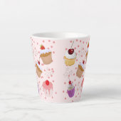 pastelitepatronen latte mok (Voorkant)