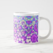 Pastelkleuren geometrisch Abstract patroon Extra Grote Beker (Rechts)