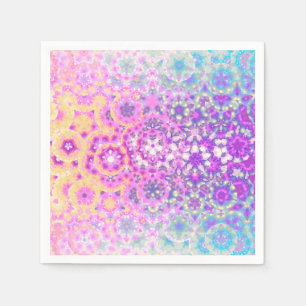 Pastelkleuren geometrisch Abstract patroon Servet
