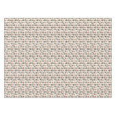 pastelkleuren kerst notenkrakers tafelkleed (Voorkant (Horizontaal))