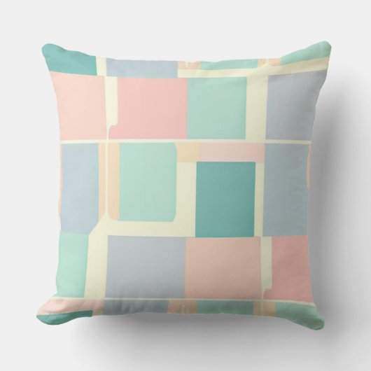 Pastelkleuren Kussen (Voorkant)