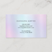 pastelkleuren lotus logo visitekaartje (Achterkant)