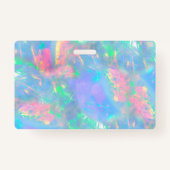 pastelkleuren opal gemstone-effect badge (Achterkant)