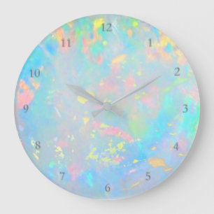 pastelkleuren optische textuur grote klok