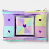 Pastelkleuren & paarse harten kloppen etui (Achterkant)