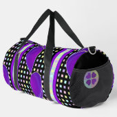 Pastelkleuren & paarse harten kloppen plunjezak (Rechterhoek)