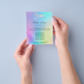 pastelkleuren schaar - logo flyer (Hand)