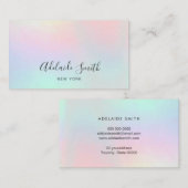 pastelkleuren visitekaartje (Voorkant / Achterkant)