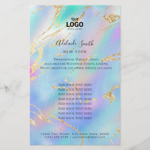 pastelkleurenontwerp flyer