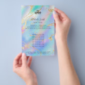 pastelkleurenontwerp flyer (Hand)