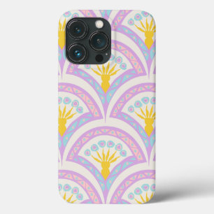Pastelkleurig omhullingspatroon iPhone 13 pro hoesje