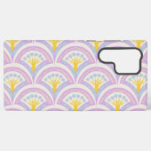 Pastelkleurig omhullingspatroon samsung galaxy hoesje (Achterkant horizontaal)