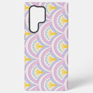 Pastelkleurig schelp patroon samsung galaxy hoesje