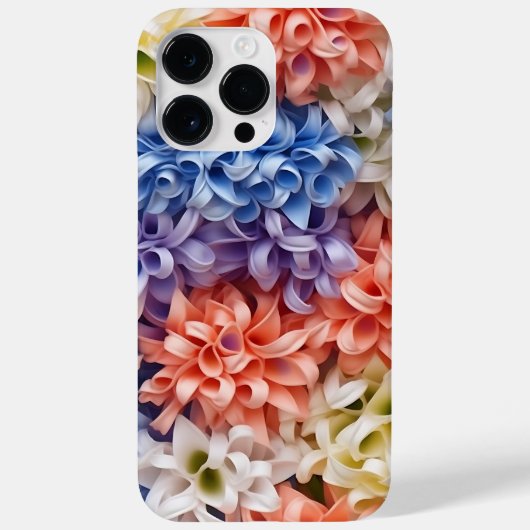 PASTELKLEURIGE 3-D LOOK HYACYNTH BLOEMEN Case-Mate iPhone CASE (Achterkant)
