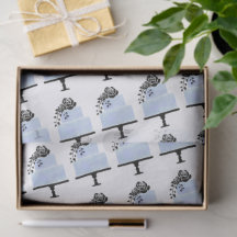 Pastelkleurige Bloemen Silhouet Cake