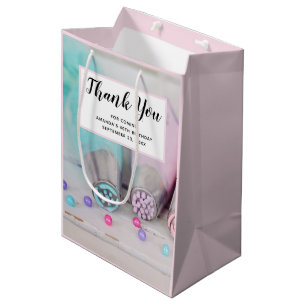 Pastelkleurige Cake Decoratie Gereedschap Bedankt Medium Cadeauzakje