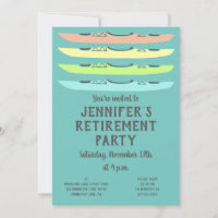 Pastelkleurige kano's Kano-partij met thema