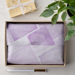 Pastelkleurige Paarse geometrische vierkante decou Tissuepapier
