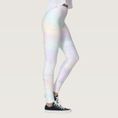 Pastelkleurige penseelstreken leggings (Rechts)
