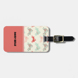  pastelkonijn Bagagelabel