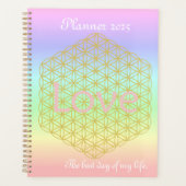 Pastell Mandala Love Gold planner (Voorkant)