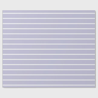 Pastellavendel White Stripe Wrapping Paper Cadeaupapier