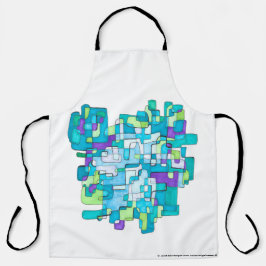 Pastellfarbene Endlose Quadratische Gelassenheit Schort