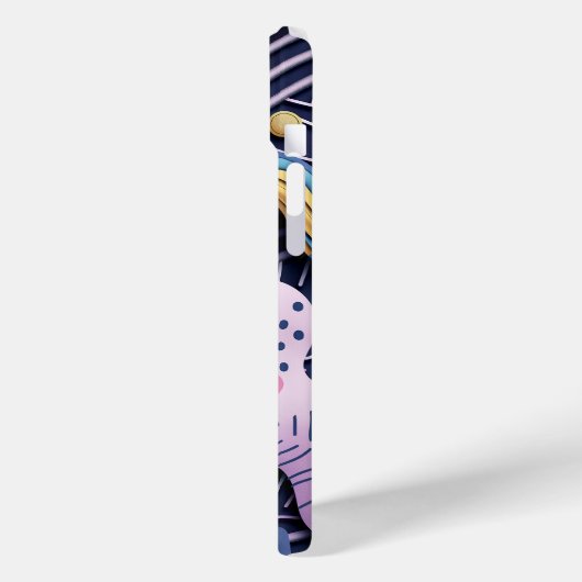 Pastellijnen met afgeronde vormen Case-Mate iPhone case (Achterkant / Links)