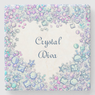 pastelluxe gemstone crystal diva stenen onderzetter